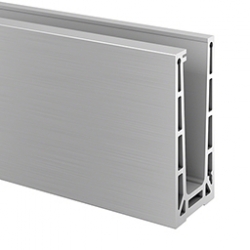 Profil montażowy dla szkła od 12 do 21,52 mm, L=5 mb, aluminium, surowy